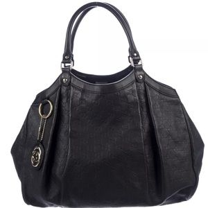 Gucci Sukey Guccissima Large Leather Tote